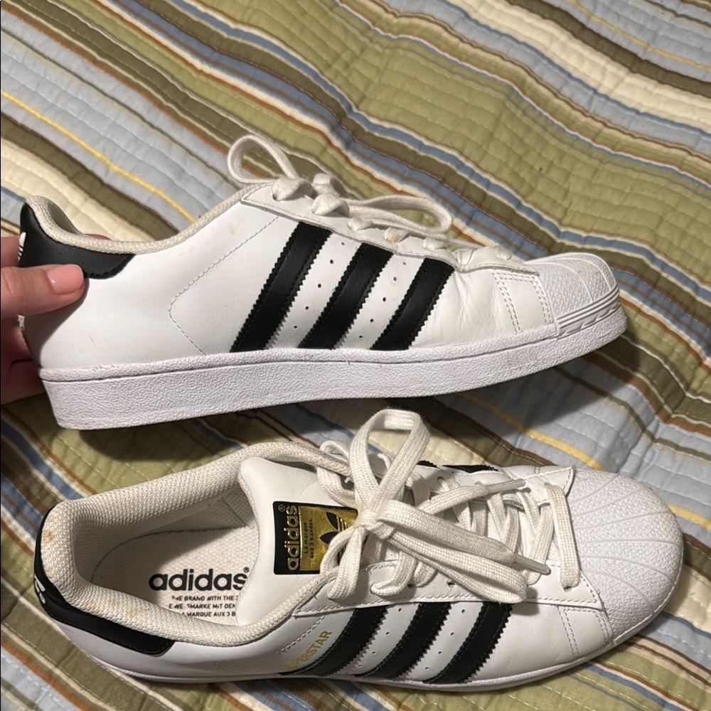 Adidas White and Black Sneakers